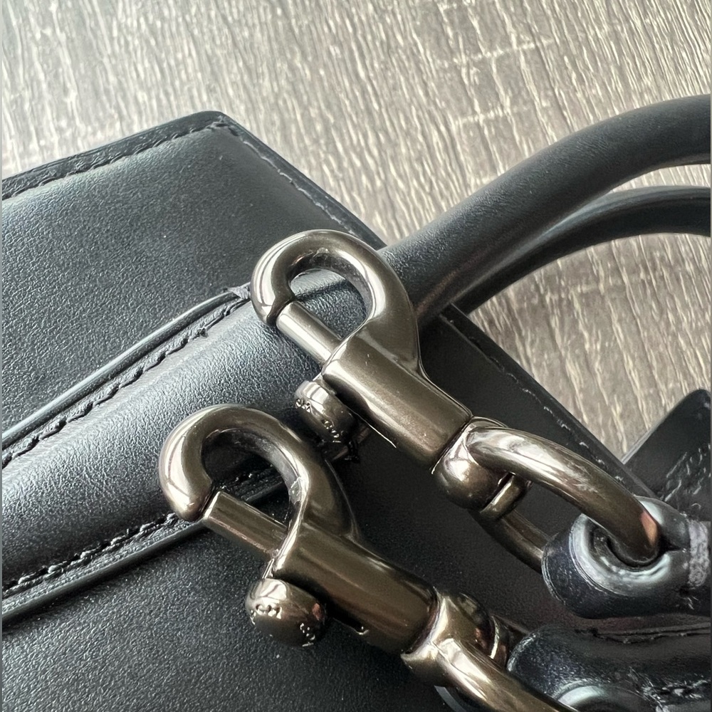 Coach Andrew carryall satchel in black - Picture 9 of 12